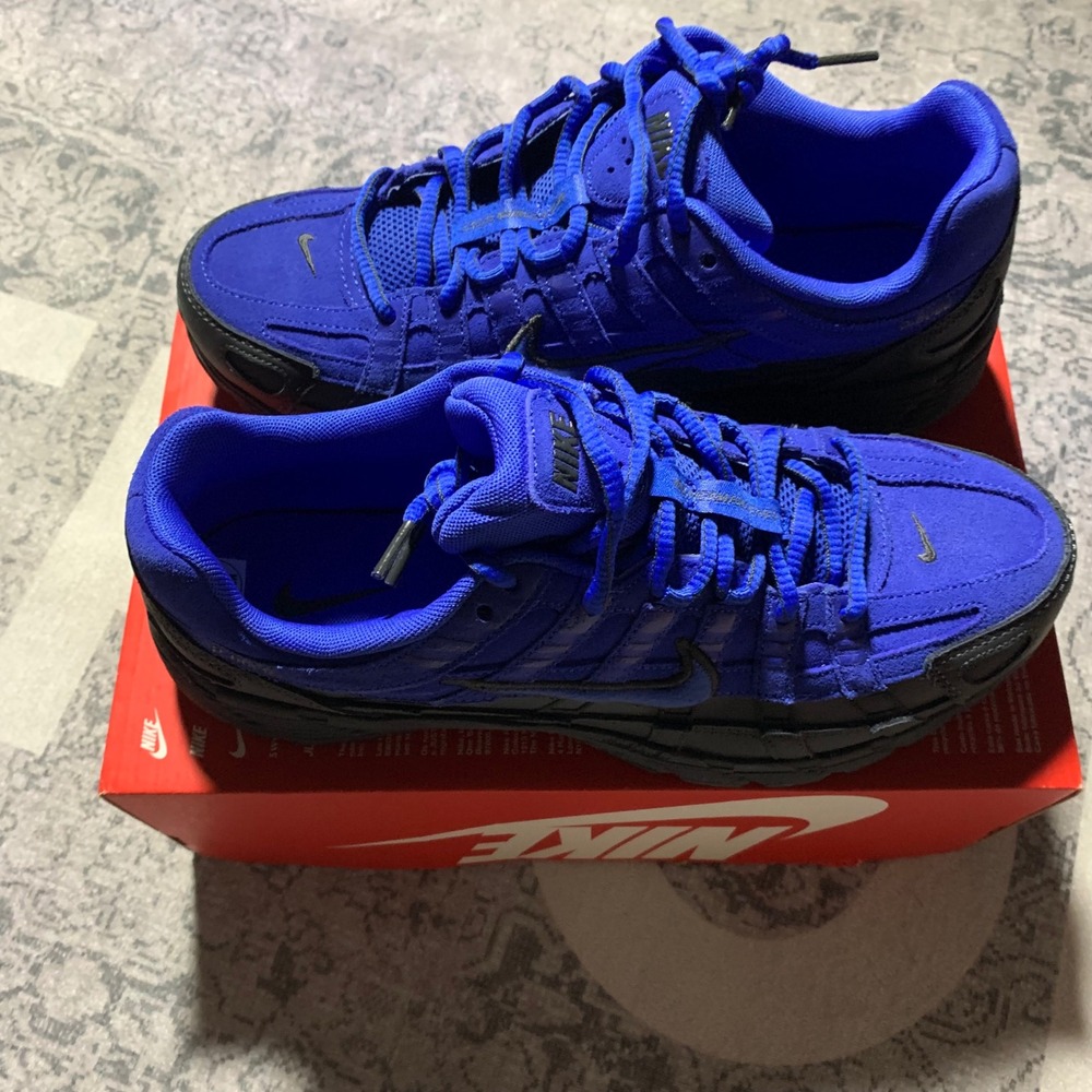 Nike P-6000 Sneakers 10.5 Racer Blue Black Excellent Running Shoes IF0661-400